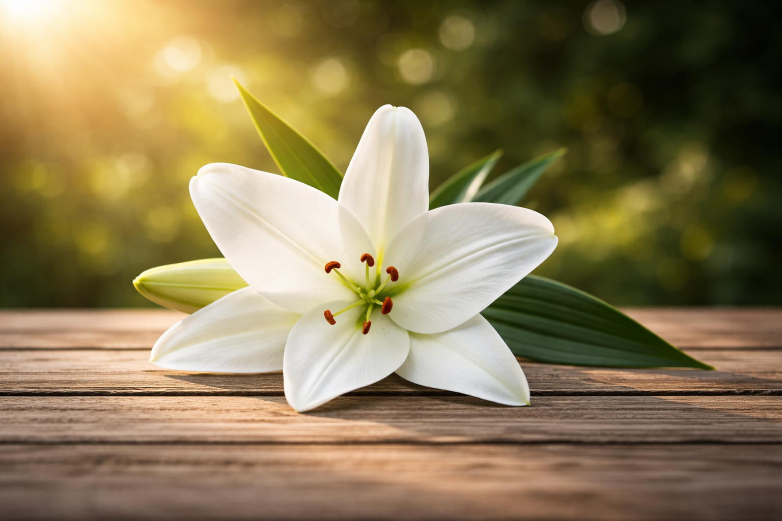Serene lilies symbolizing peace and remembrance